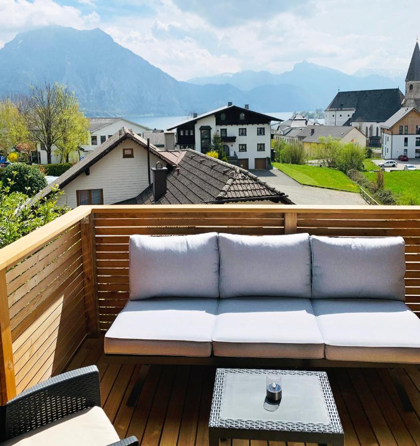 Traum Panorama Apartment Mit Berg & Seeblick Altmünster Exterior foto